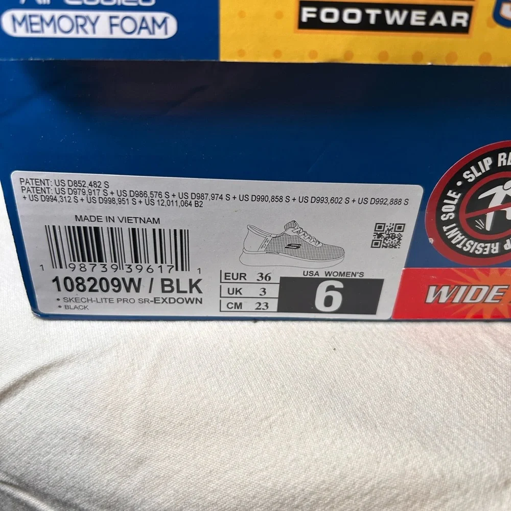 Sketchers slip-ima work. Sketch-lite pro wmns size 6 wide. NWT - Picture 3 of 5